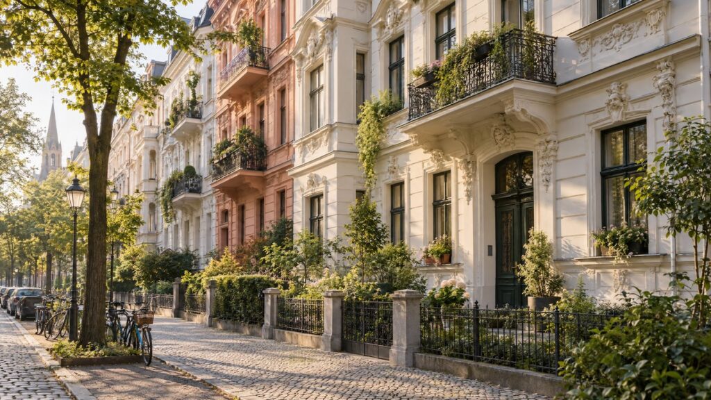 Historische Gründerzeitfassaden in Prenzlauer Berg